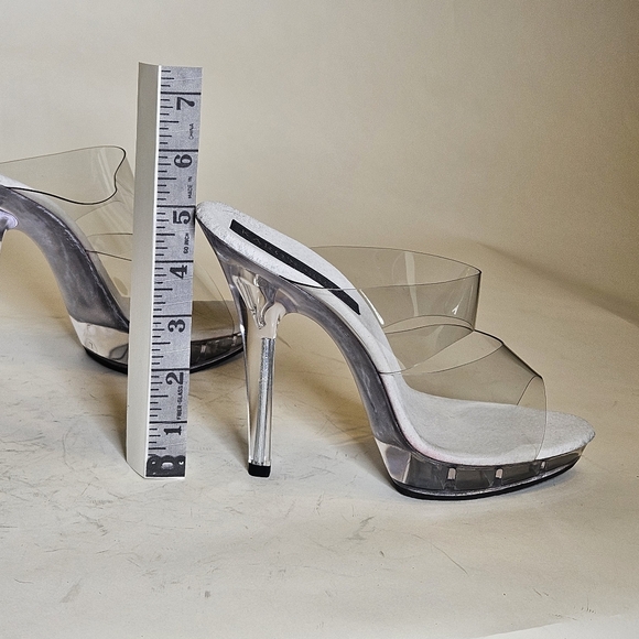 Karo Shoes Clear 5" mules. Size 7 - Picture 5 of 5